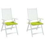 vidaXL Coussins de chaise de jardin 2 Pièces vert vif 50x50x3 cm