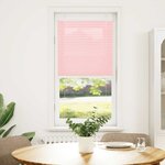 vidaXL Store plissé rose 60x150 cm largeur du tissu 59 4 cm polyester
