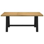 vidaXL Table à manger NOAIN pieds en forme de A 180x90x75cm massif pin