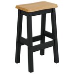 vidaXL Tabouret de bar haut EKAI 2 pc Noir 40 x 29 x 63 cm