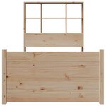 vidaXL Lit bibliothèque sans matelas 100x200 cm bois massif de pin