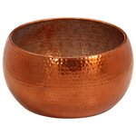 vidaXL Table basse laiton Ø55x28 cm aluminium