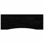 vidaXL Dessus de bureau marron foncé bois chêne massif rectangulaire