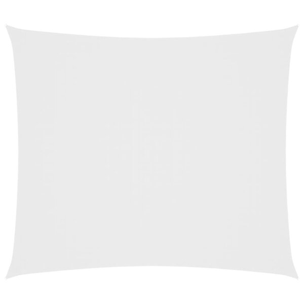 vidaXL Voile de parasol tissu oxford rectangulaire 2x2 5 m blanc