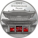 Monnaie GYEONGBOKGUNG Tiffany Art Metropolis 5 Oz Argent 25$ Palau 2024