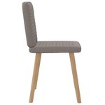 vidaXL Chaises à manger lot de 2 taupe tissu