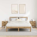vidaXL Cabinet de chevet 2 Pièces chêne artisanal 40 x 35 x 47.5 cm