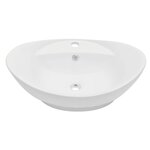 vidaXL Meuble de salle de bain en deux pièces Céramique Chêne