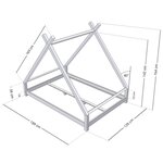 Lit tipi enfant TAHUKA 120 x 180 vert pétrole