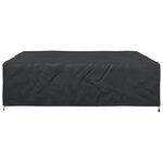 vidaXL Housse pour mobilier d'extérieur Noir 260 x 260 x 90 cm 420D