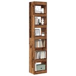 vidaXL Bibliothèque/Cloison de séparation vieux bois 40x30x198 cm