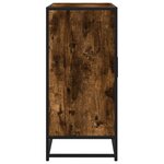 vidaXL Buffet chêne fumé 92x35x76 cm bois d'ingénierie