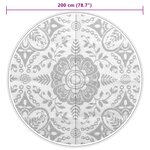 vidaXL Tapis d'extérieur ARAKIL bleu azuré Ø200 cm PP