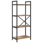 vidaXL Étagère Chêne artisanal 56 x 34 x 133 5 cm Bois d'ingénierie