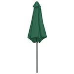 vidaXL Parasol de jardin et mât en aluminium 270x246 cm Vert