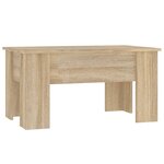 vidaXL Table basse chêne sonoma 79x49x41 cm bois d'ingénierie