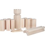 Vedes 74700691 - Jeu de construction en bois suédois Kubb 21-pièces