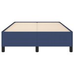 vidaXL Cadre de lit sans matelas bleu 120x190 cm tissu