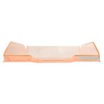 Corbeille À Courrier Combo Midi Transparent - Orange Brillant - X 6 - Exacompta