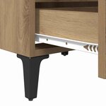 vidaXL Armoires de lit 2 Pièces Chêne artisanal 40x35x50 cm Bois d'ingénierie