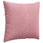 vidaXL Coussins de canapé 2 Pièces Rose 45 x 45 cm