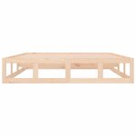 vidaXL Cadre de lit sans matelas 160x200 cm bois massif