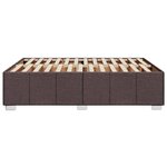 vidaXL Cadre de lit sans matelas marron foncé 140x190 cm tissu