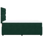 vidaXL Sommier à lattes de lit avec matelas Vert foncé 90x190 cm