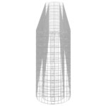 vidaXL Lit surélevé à gabion Fer galvanisé 470x50x100 cm