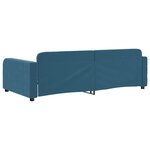 vidaXL Lit de repos sans matelas bleu 100x200 cm velours
