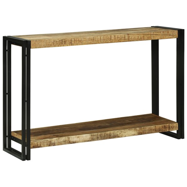 vidaXL Table console 120x33x75 cm en bois massif brut de manguier