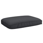 vidaXL Coussin pour assise de palette Noir 120 x 80 x 12 cm