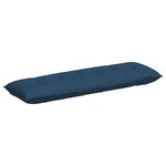 vidaXL Coussin de Dos Bleu 160 x 19 x 50 cm tissu