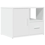 vidaXL Armoire d'angle blanc 160x40x45 cm bois d’ingénierie