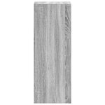 vidaXL Bibliothèque empilable sonoma gris 30x30x80 cm bois ingénierie