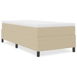 vidaXL Lit à ressorts léger vert gris 80x200 cm en tissu velours côtelé