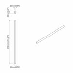 vidaXL Tige de placard 12 Pièces Argenté 764 x 15 x 29 mm