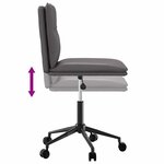 vidaXL Chaises à manger lot de 2 gris similicuir