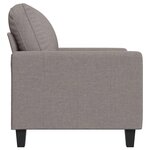 vidaXL Fauteuil Taupe 60 cm Tissu