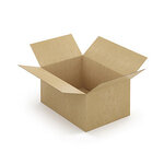 Caisse carton brune simple cannelure RAJA 50x33x25 cm (lot de 25)