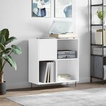 vidaXL Armoire à disques blanc 84 5x38x89 cm bois d'ingénierie