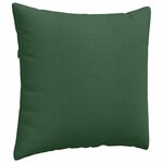 vidaXL Coussins de canapé 2 Pièces Vert foncé 45 x 45 cm