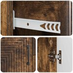 vidaXL Buffet Chêne fumé 89 x 34 5 x 60 cm Bois d'ingénierie