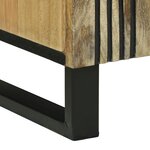 vidaXL Meuble TV   105 x 33 5 x 46 cm  en bois massif de mangue et aggloméré.