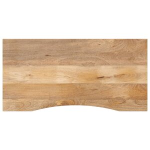 vidaXL Dessus de bureau avec courbe 120x60x2 5 cm manguier massif brut