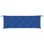 vidaXL Coussin de banc de jardin bleu 150x50x7 cm tissu oxford
