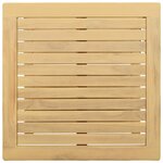 vidaXL Table d'appoint Huile Naturelle 60 x 60 x 45 cm