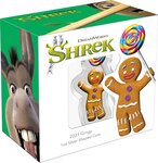 Pièce de monnaie en Argent 2 Dollars g 31.1 (1 oz) Millésime 2021 Shrek Film GINGERBREAD MAN