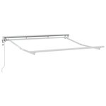 vidaXL Auvent électrique Blanc 2.5 x 2 m Aluminium
