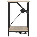 vidaXL Table de chevet Chêne sonoma 38 x 30 x 48 cm Bois d'ingénierie